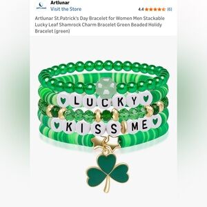 St. Patrick’s Day Green Beaded Bracelet